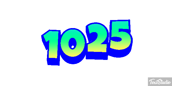 1025 Text effect