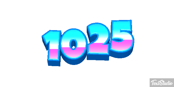 1025 Text effect