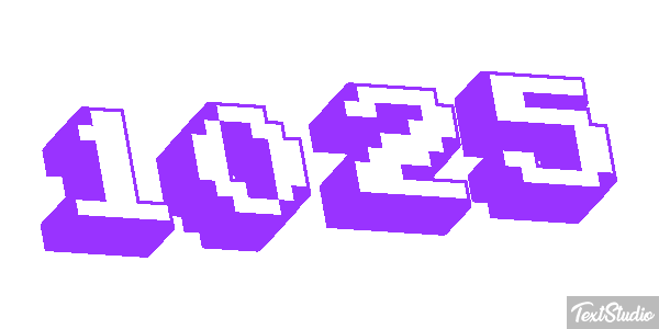 1025 Text effect
