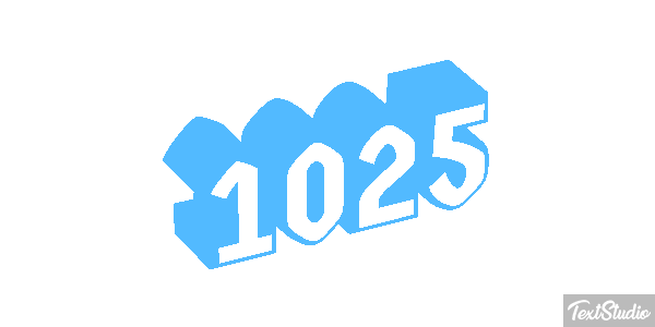 1025 Text effect