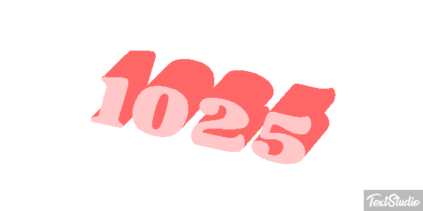 1025 Text effect