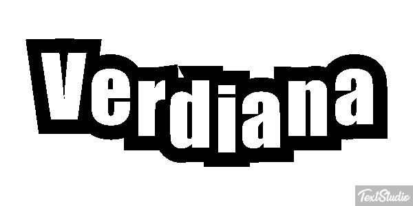 Verdiana Text effect