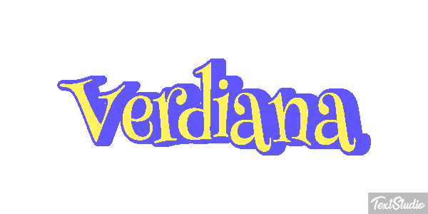 Verdiana Text effect