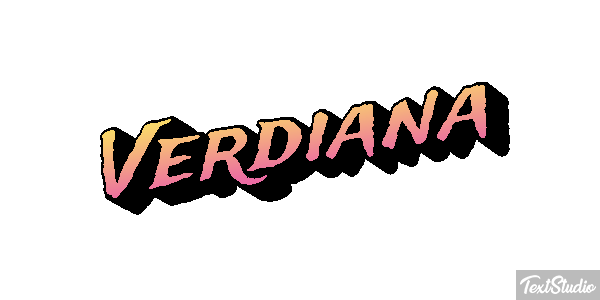 Verdiana Text effect