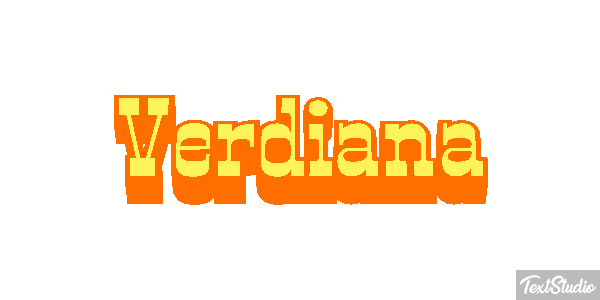 Verdiana Text effect