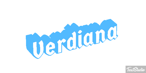 Verdiana Text effect