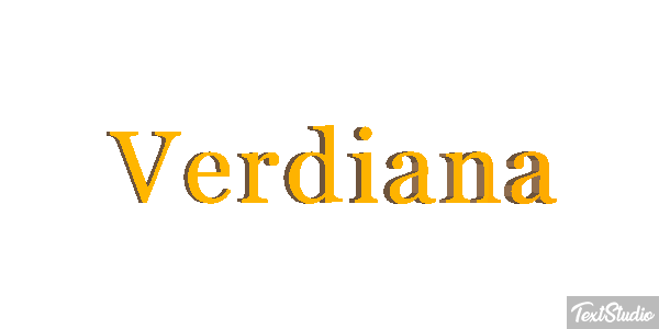 Verdiana Text effect
