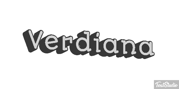 Verdiana Text effect