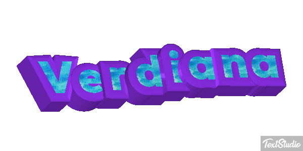 Verdiana Text effect