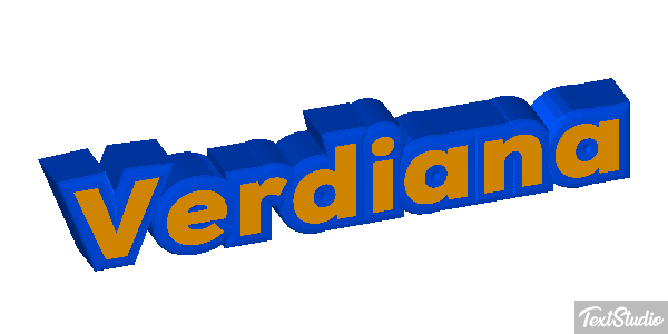 Verdiana Text effect