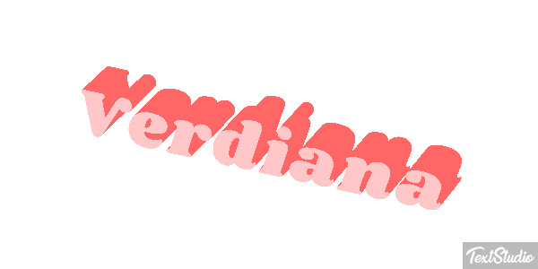 Verdiana Text effect