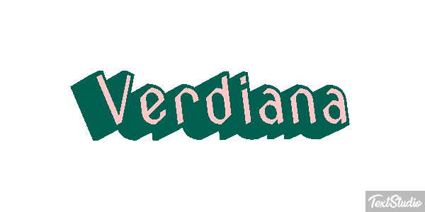 Verdiana Text effect