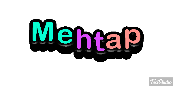 Mehtap Efecto de texto