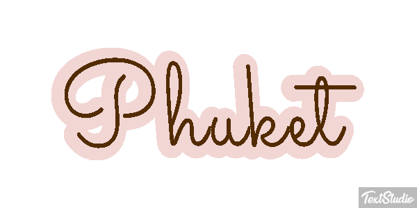 Phuket Efecto de texto
