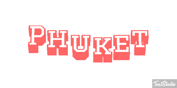 Phuket Efecto de texto