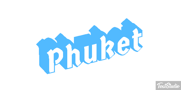 Phuket Efecto de texto