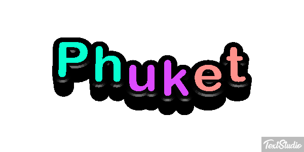 Phuket Efecto de texto
