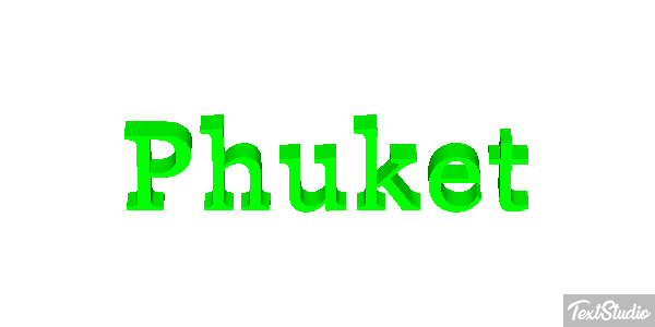 Phuket Efecto de texto