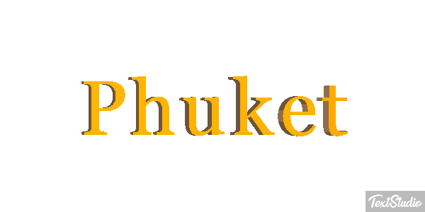 Phuket Efecto de texto