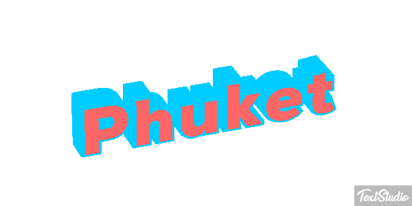Phuket Efecto de texto