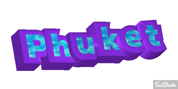 Phuket Efecto de texto