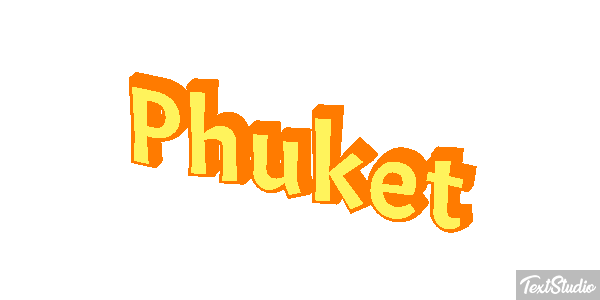 Phuket Efecto de texto