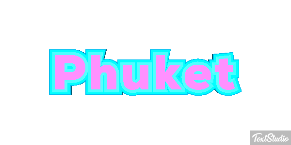 Phuket Efecto de texto