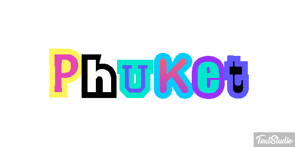 Phuket Efecto de texto