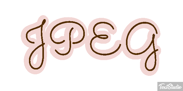 JPEG Текстовый эффект