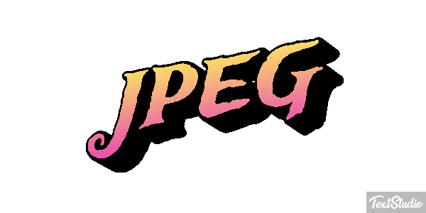 JPEG Текстовый эффект