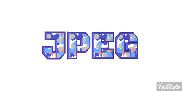 JPEG Текстовый эффект
