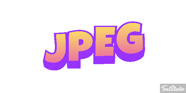 JPEG Текстовый эффект