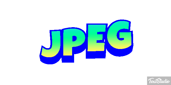 JPEG Текстовый эффект