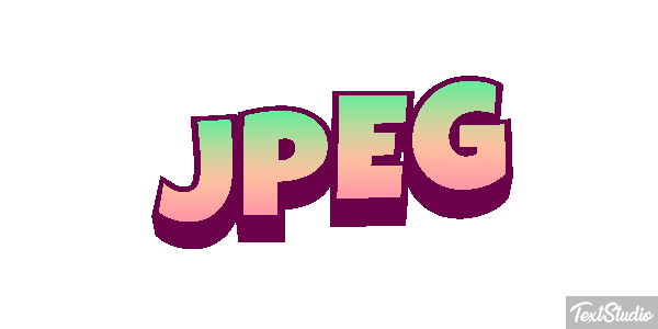 JPEG Текстовый эффект