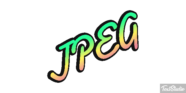 JPEG Текстовый эффект