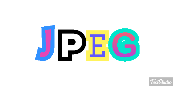 JPEG Текстовый эффект