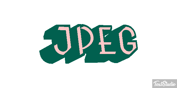 JPEG Текстовый эффект