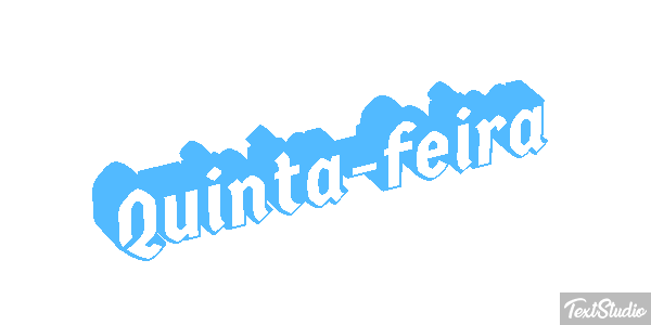 Quinta-feira Efeito do texto