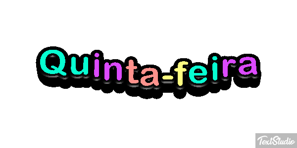Quinta-feira Efeito do texto