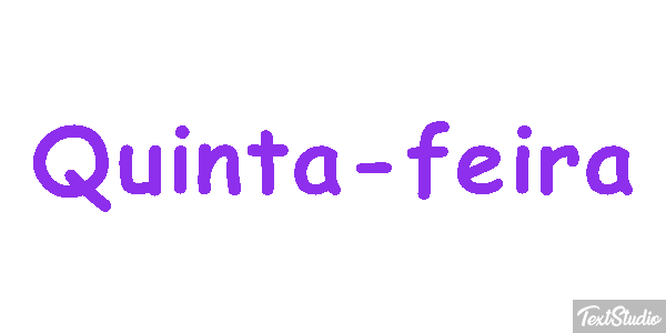 Quinta-feira Efeito do texto