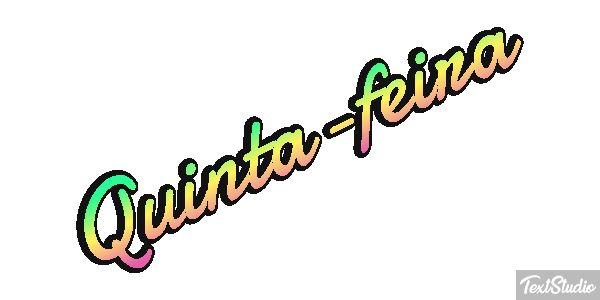 Quinta-feira Efeito do texto