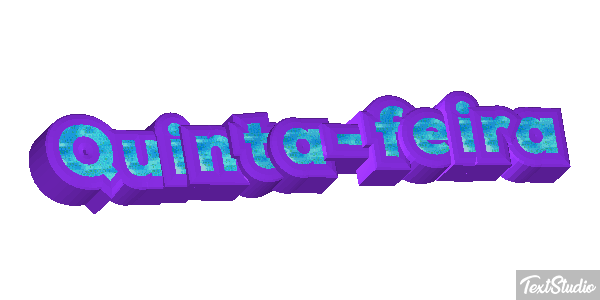 Quinta-feira Efeito do texto