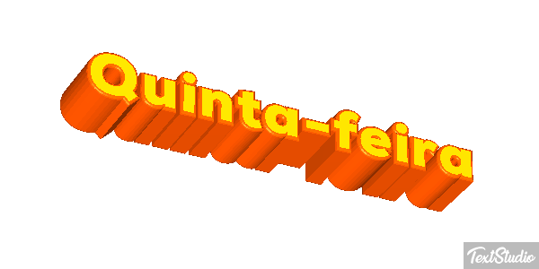 Quinta-feira Efeito do texto