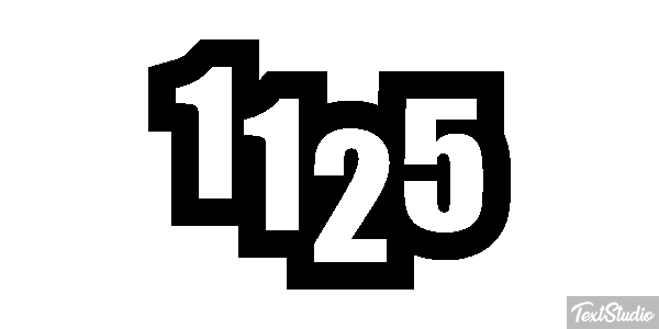 1125 Tekst effect