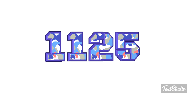 1125 Tekst effect