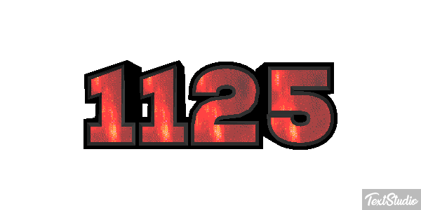 1125 Tekst effect