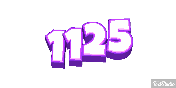 1125 Tekst effect