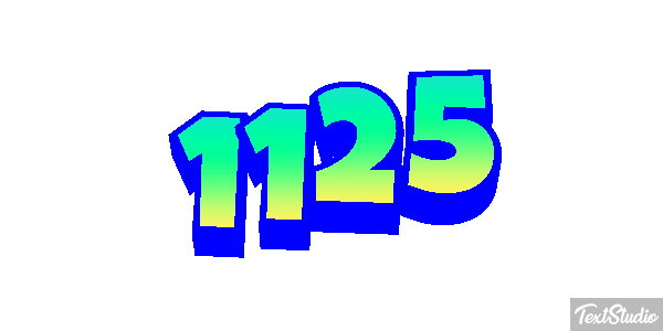 1125 Tekst effect