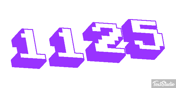 1125 Tekst effect