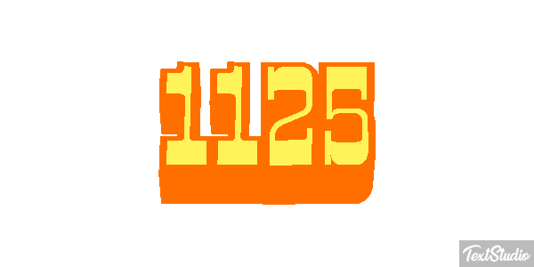 1125 Tekst effect